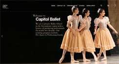 Desktop Screenshot of capitolballet.com