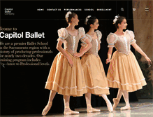 Tablet Screenshot of capitolballet.com